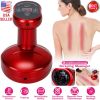 Electric Scraping Massager USB Rechargeable Cupping Therapy Tool 9 Grade Handheld Physical Therapy Machine w/ Heat Negative Pressure