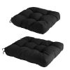 Rocking Chair Cushion 2 Pieces Back Seat Sets with Non-Slip Ties Polyester Fiber Filling 
Comfortable for Indoor Home Office Car