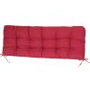 Bench Seat Cushion For Indoor Outdoor Furniture Non Slip Long Chair Cushion with Ties Strap Swing Cushion 51.18x19.68IN For Garden Patio Balcony Entry