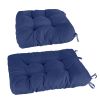 2Pcs Rocking Chair Cushion Upper And Lower Back And Seat Sets with Non-Slip Ties Polyester Fiber Filling Comfortable for Indoor Home Office Car