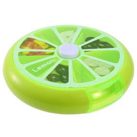 Weekly Pill Organizer 7 Day Pill Planner BPA Free Pill Box Case with 7 Compartments for Vitamins Medication Supplements (Option: PillBoxOrganizerGRN)