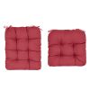 Rocking Chair Cushion 2 Pieces Back Seat Sets with Non-Slip Ties Polyester Fiber Filling 
Comfortable for Indoor Home Office Car
