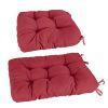 Rocking Chair Cushion 2 Pieces Back Seat Sets with Non-Slip Ties Polyester Fiber Filling 
Comfortable for Indoor Home Office Car