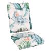 2Pcs Rocking Chair Cushion Upper And Lower Back And Seat Sets with Non-Slip Ties Polyester Fiber Filling Comfortable for Indoor Home Office Car