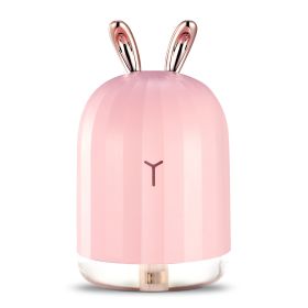 220ml Cool Mist Humidifier Ultrasonic Air Diffuser Atomizer w/7 Color Breathing Lights  Auto Off Office Home Yoga (Option: USBAirHumidifierRabbit)